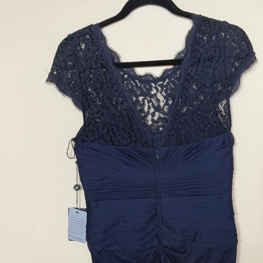 Adrianna Papell Navy Lace Dress